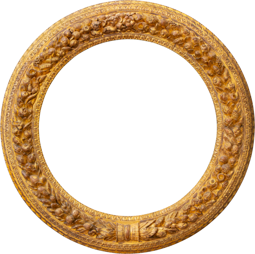 Round Gilded Frame Illustration